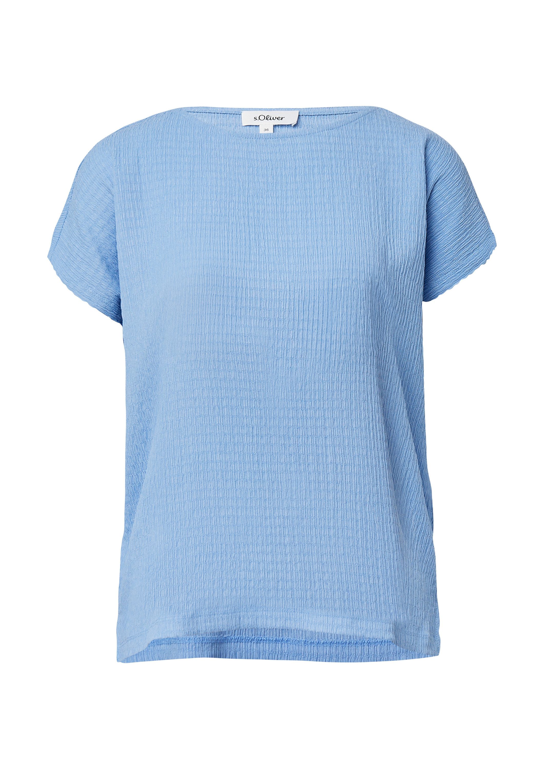 s.Oliver Kurzarmshirt T-Shirt Strukturiertes T-Shirt im Relaxed Fit günstig online kaufen