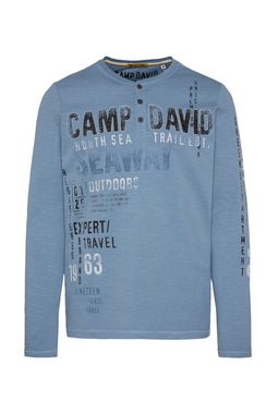 CAMP DAVID Henleyshirt aus Baumwolle