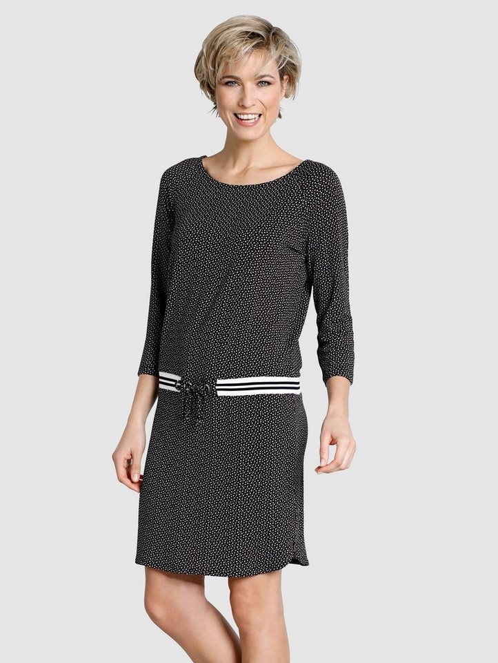 Dress In Kleid mit grafischen Druck in schwarz