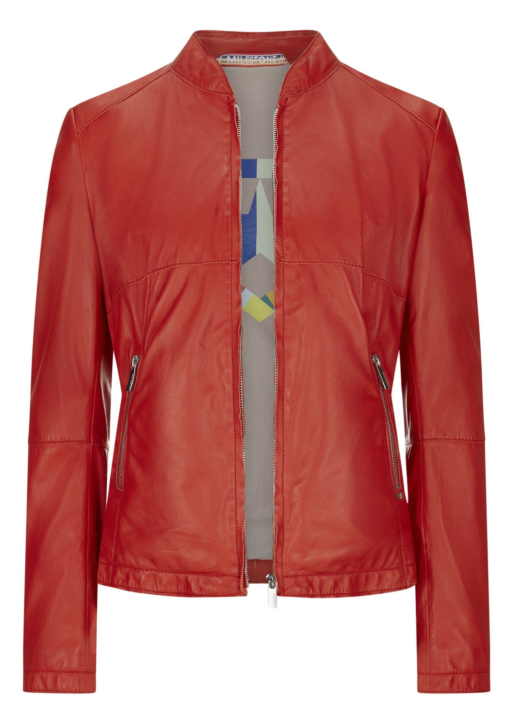 Milestone Lederjacke MSJasmine raffinierte Schnittführung aus günstig online kaufen