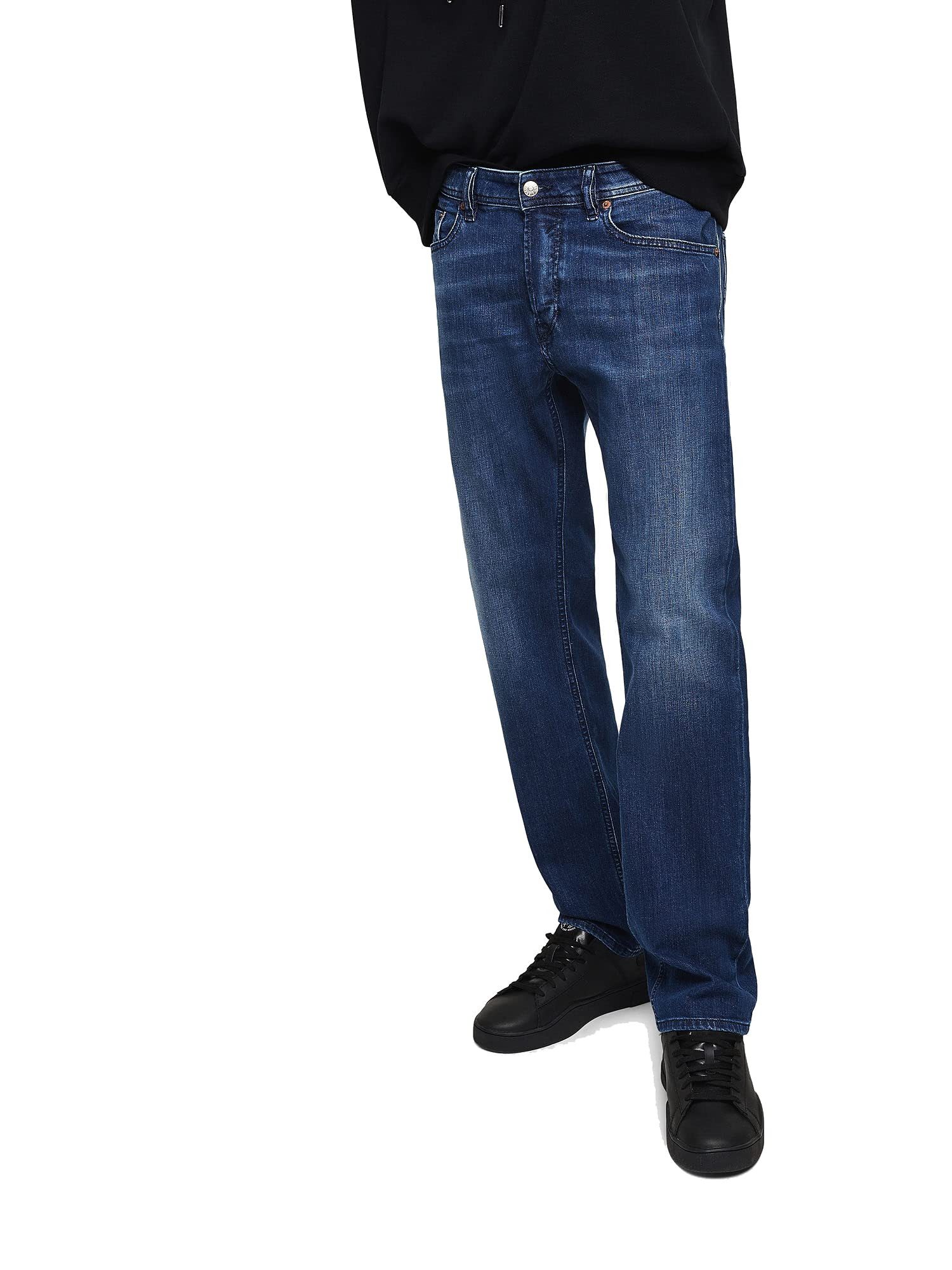 Diesel Straight-Jeans Diesel Waykee 082AZ Herren Jeans Hose Regular Straigh günstig online kaufen