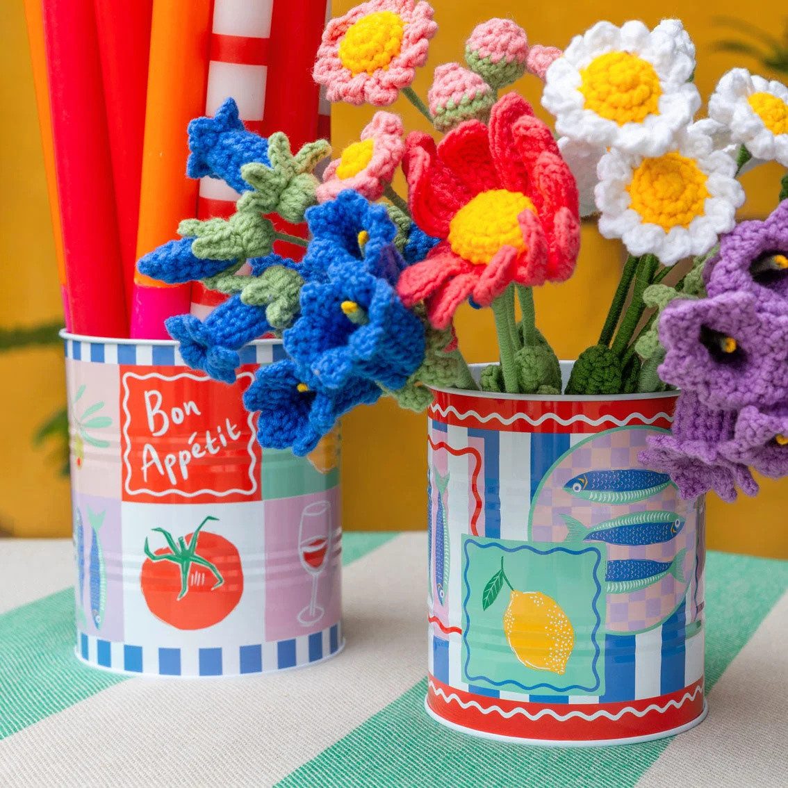 Talking Tables Aufbewahrungsdose Bon Appétit (Set, 2 St., Metall Dosen), ca. Ø 11 x 13 & Ø 10,5 x 12 cm