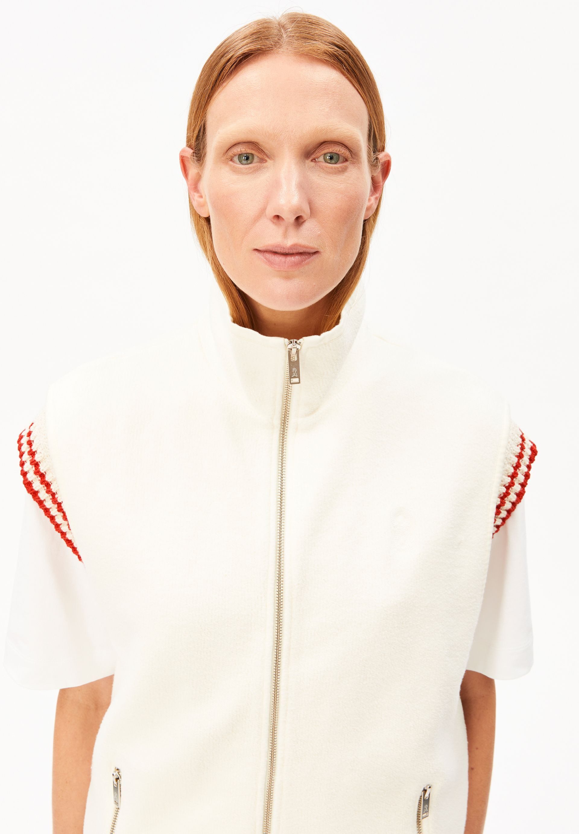 Armedangels Blouson COTTON FLEECE Weste aus Bio-Baumwolle Oversized Fit