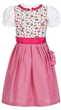 Nübler Dirndl Mädchen Dirndl im traditionellen Stil Kinder Trachten (Dirndl Set NATALIE, 3-tlg., Dirndl Kleid mit Bluse und Schürze) Kinder Tracht im bayerischen Stil - Trachtenmode Kinder