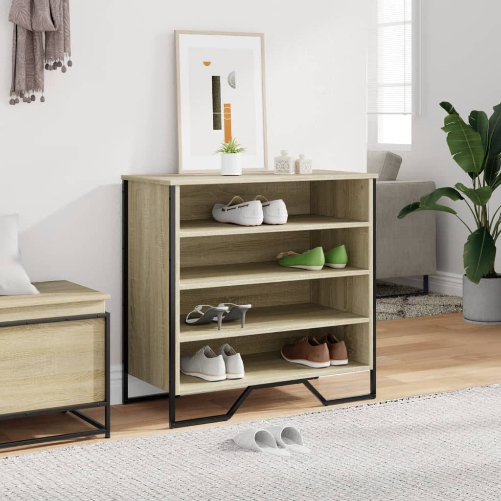 vidaXL Schuhregal Schuhregal Sonoma-Eiche 80x38x78 cm günstig online kaufen