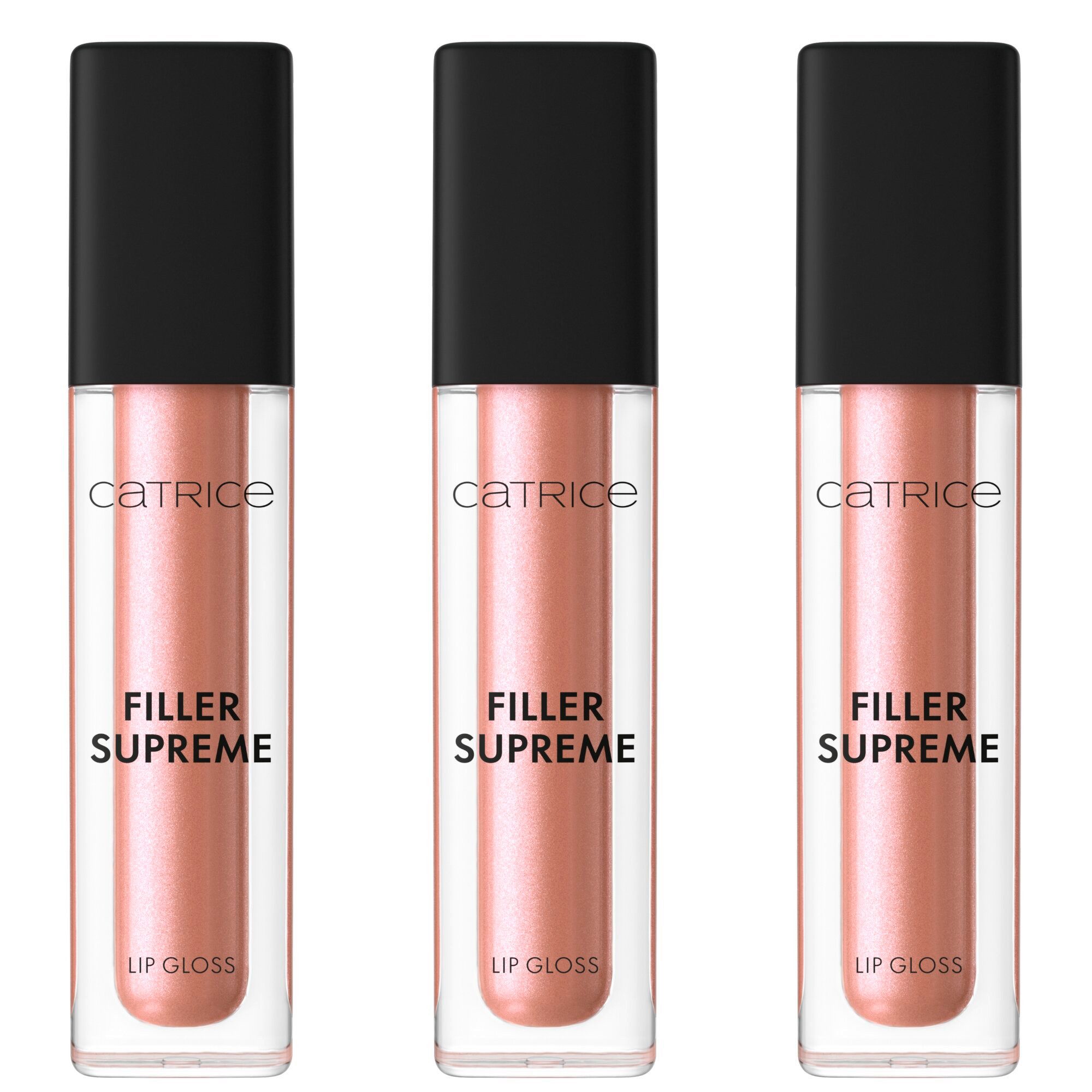 Catrice Lipgloss FILLER SUPREME LIP GLOSS, 3-tlg., für vollere Lippen und ein glänzendes Finish