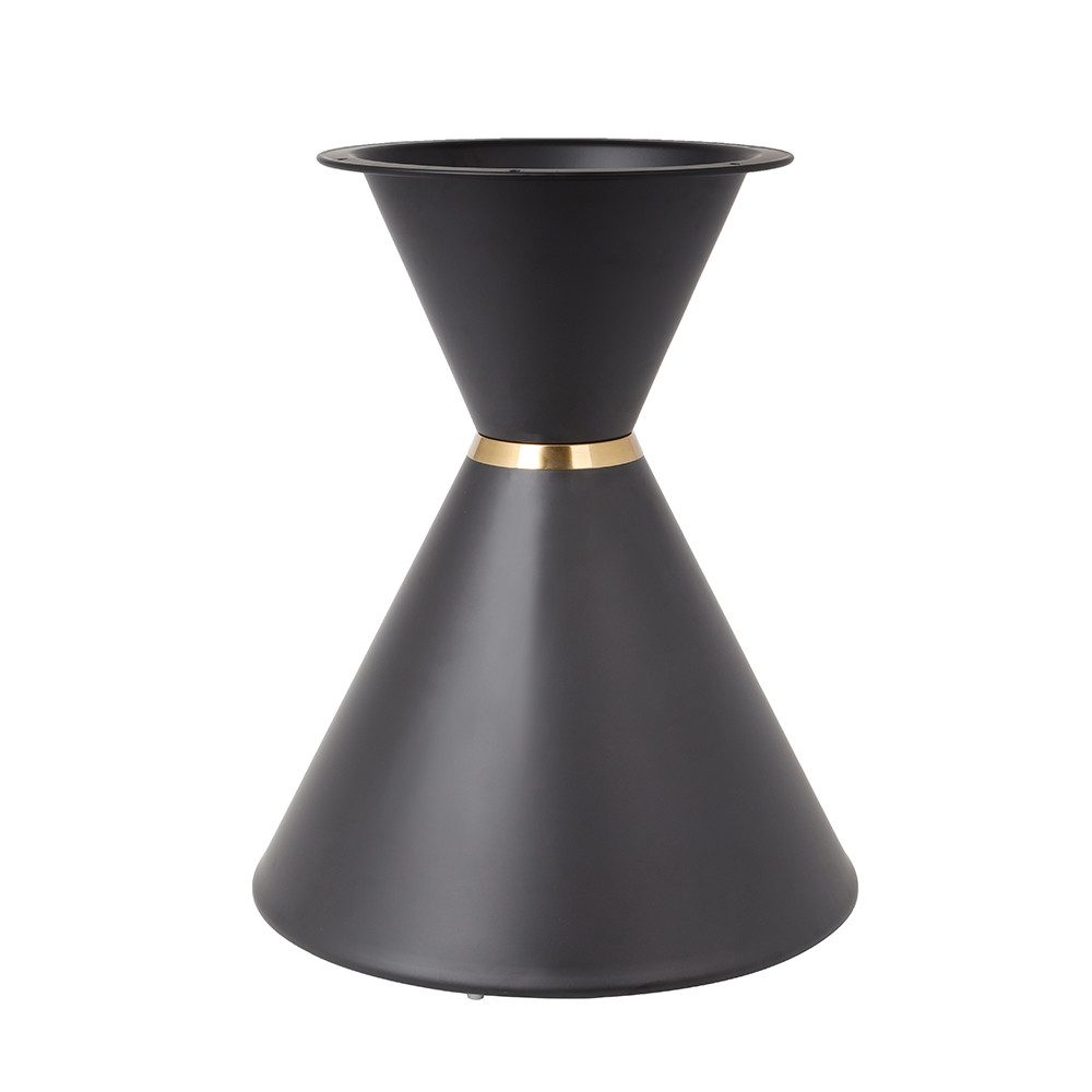 Prima-Online Tischbein Metall Tischgestell DIY Sanduhrform Tischbasis aus Stahl Ohne Platte