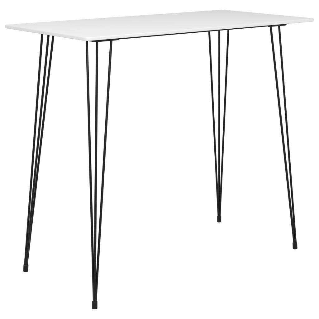 vidaXL Esstisch vidaXL Bartisch Weiß 120x60x105 cm