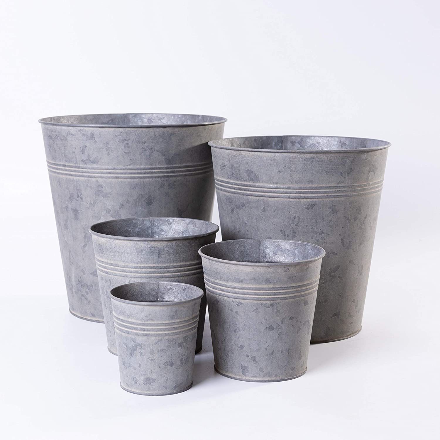 Jinfa Blumentopf Jinfa, Metalltöpfe verzinkte Metalltöpfe günstig online kaufen