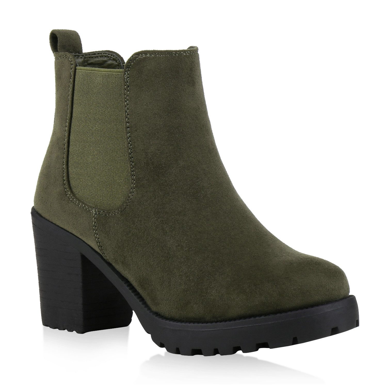 VAN HILL 77276 Chelseaboots Damen Stiefeletten Chelsea Boots Profilsohle 70 günstig online kaufen
