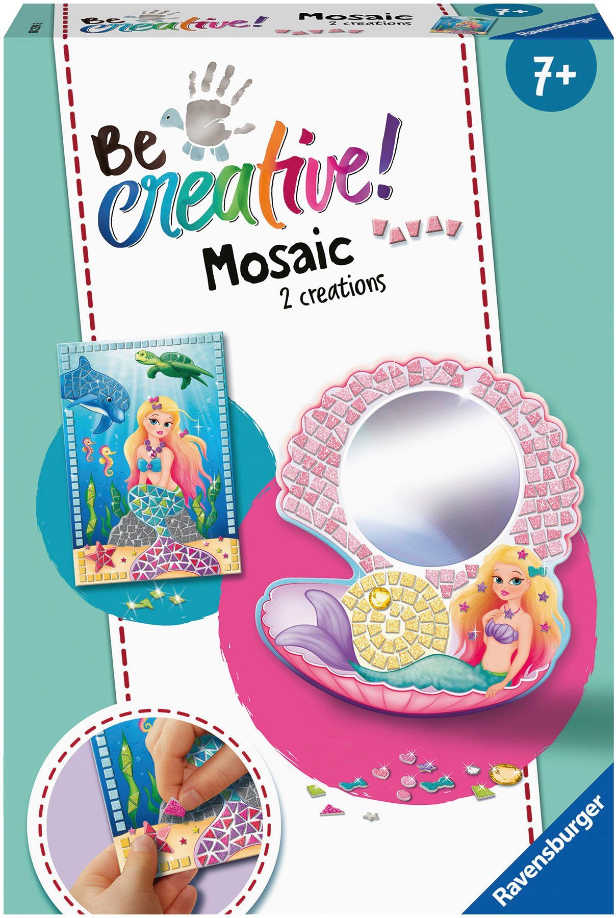 Ravensburger Kreativset Mosaic Mermaid, Made in Europe; FSC®- schützt Wald - weltweit