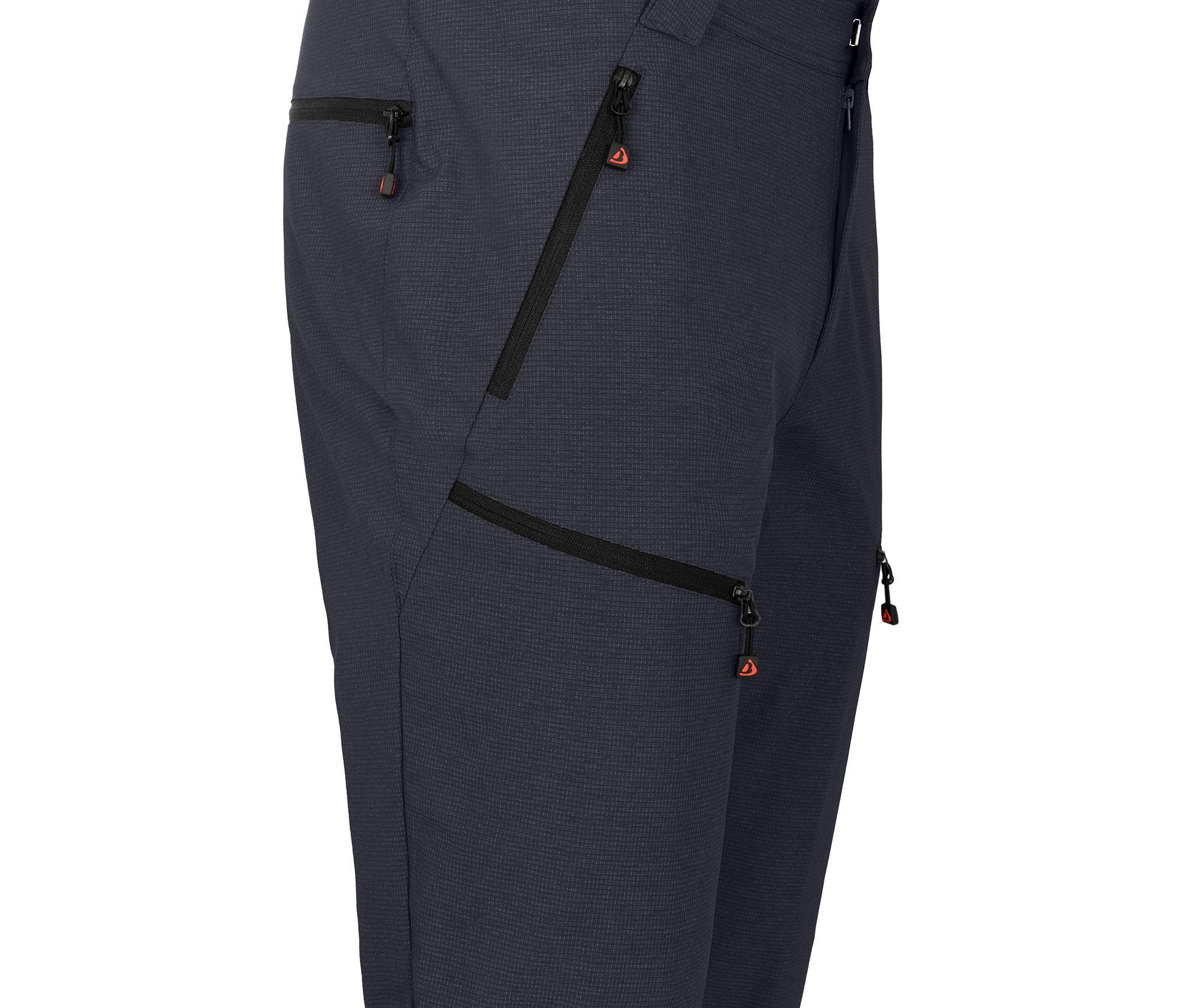 blau Normalgrößen, Damen Bergson elastisch, Nacht Zipp-Off Zip-off-Hose robust, PORI Wanderhose,