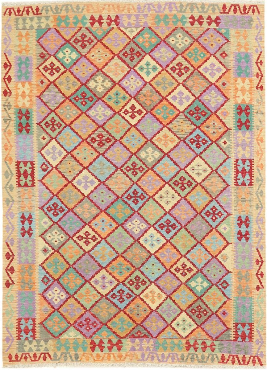 Orientteppich Kelim Afghan Heritage 208x284 Handgewebter Moderner Orientteppich, Nain Trading, rechteckig, Höhe: 3 mm