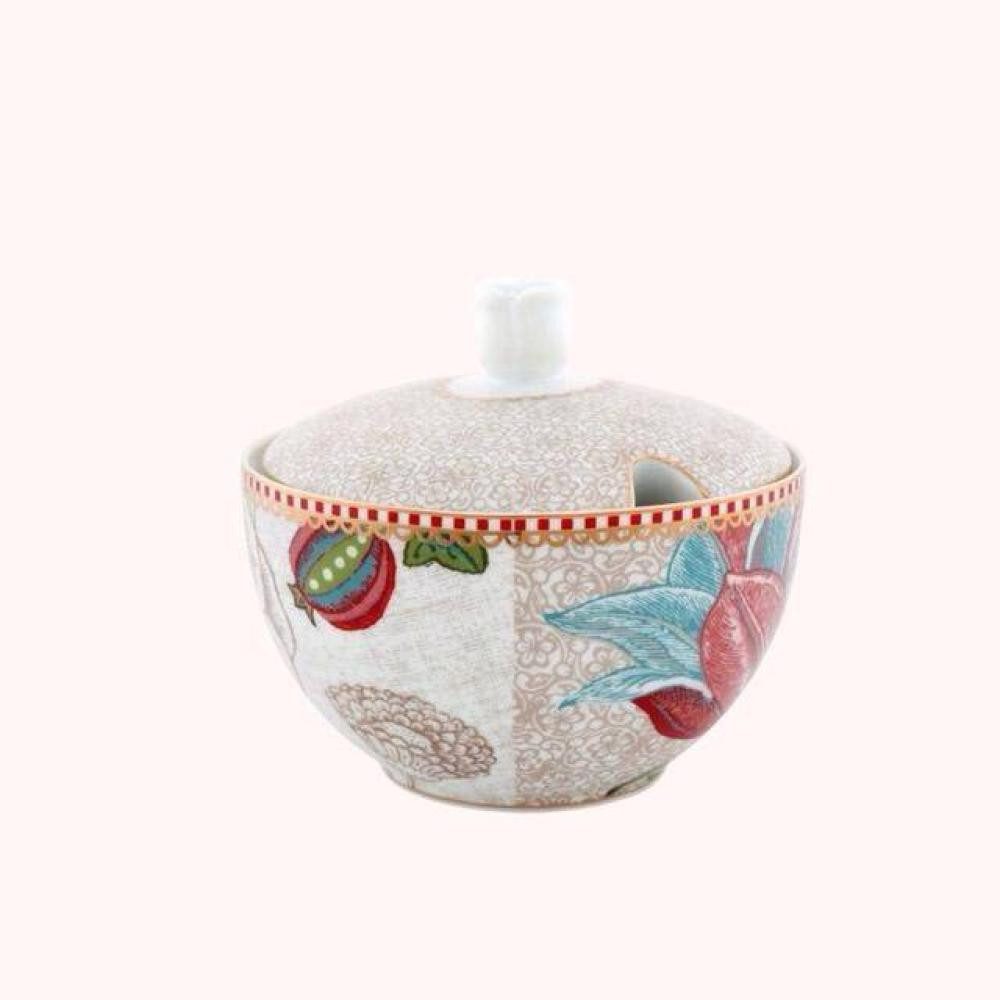 Essenza Zuckerdose Sugar Bowl Spring to Life Off White von Pip Studio, 100% Porzellan
