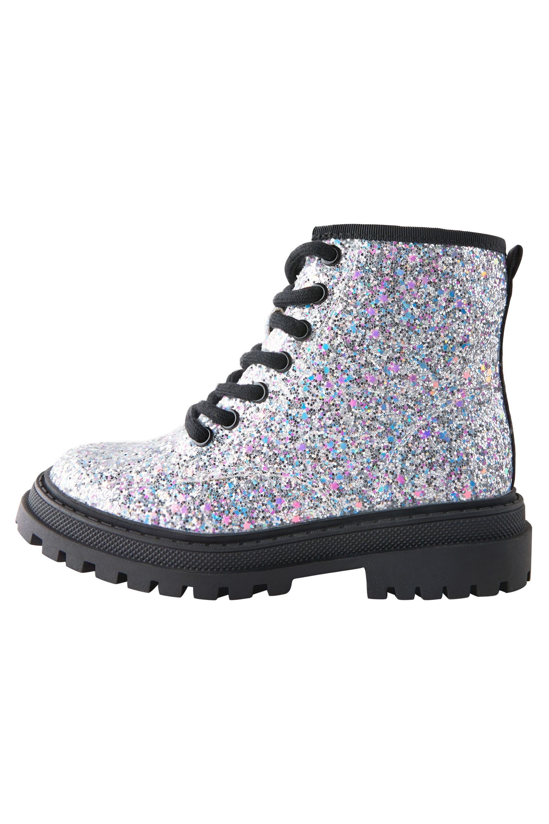 Next Warm gefütterte Schnürstiefel - Weite Passform Schnürstiefelette (1-tlg)