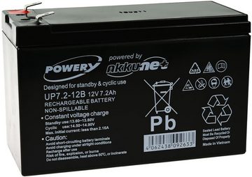 Powery Powery Blei-Gel-Akku für USV APC RBC133 Bleiakkus 7200 mAh (12 V)