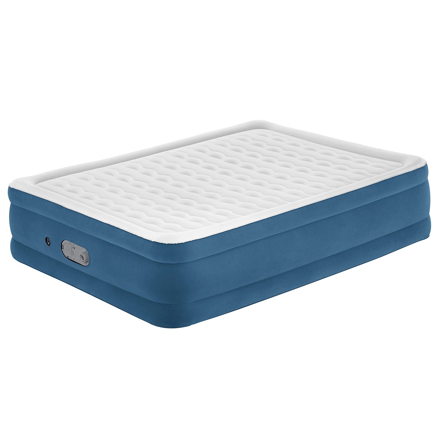 Bestway Luftbett Luftmatratze AlwayzAire, (Packung, 1-tlg., 203 x 152 x 46 cm, mit integrierter Doppelpumpe), in 240 Sek. aufgepumpt