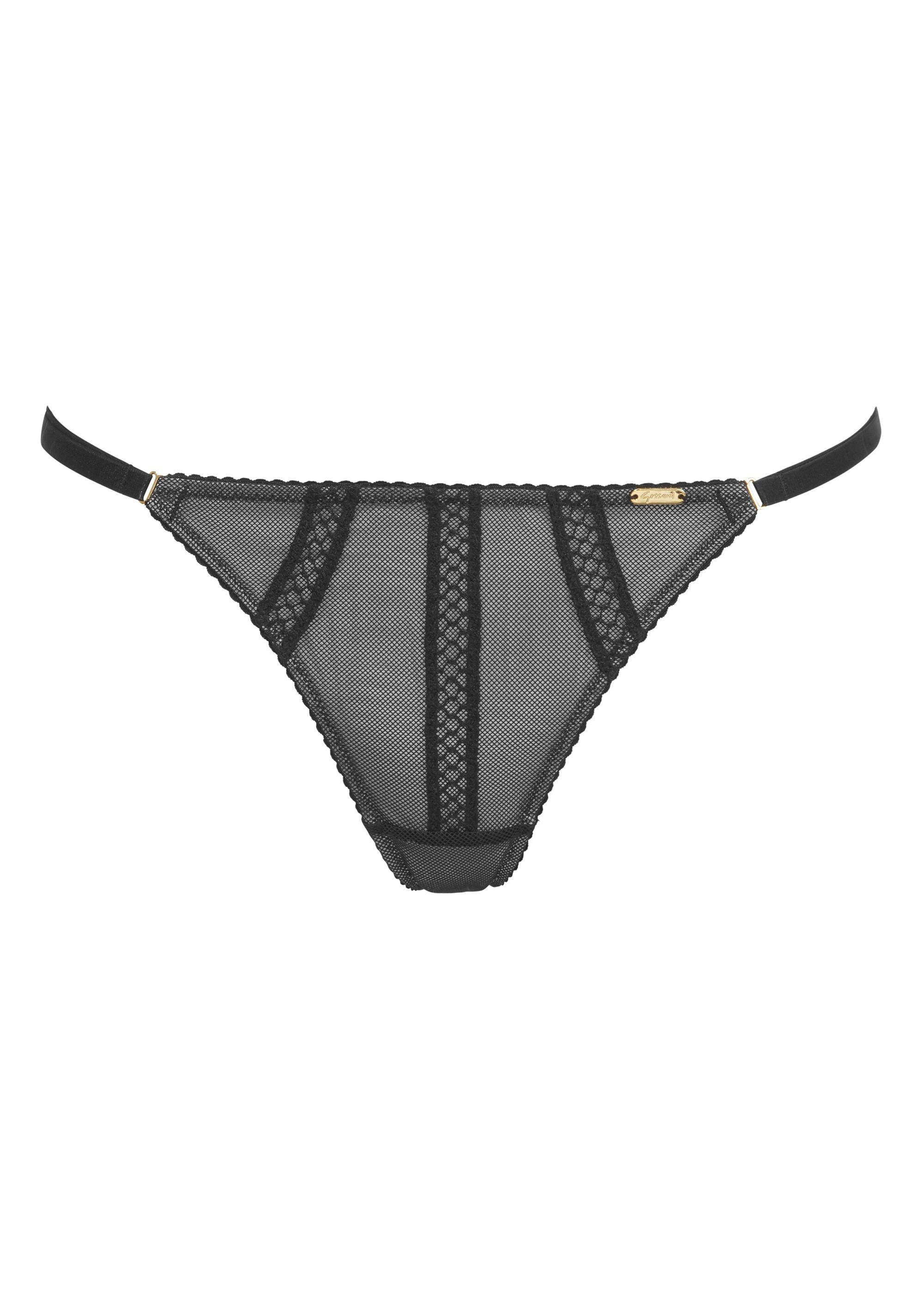 Gossard String Shadow Mesh String Black/Grey (String, 1-St., Netz)