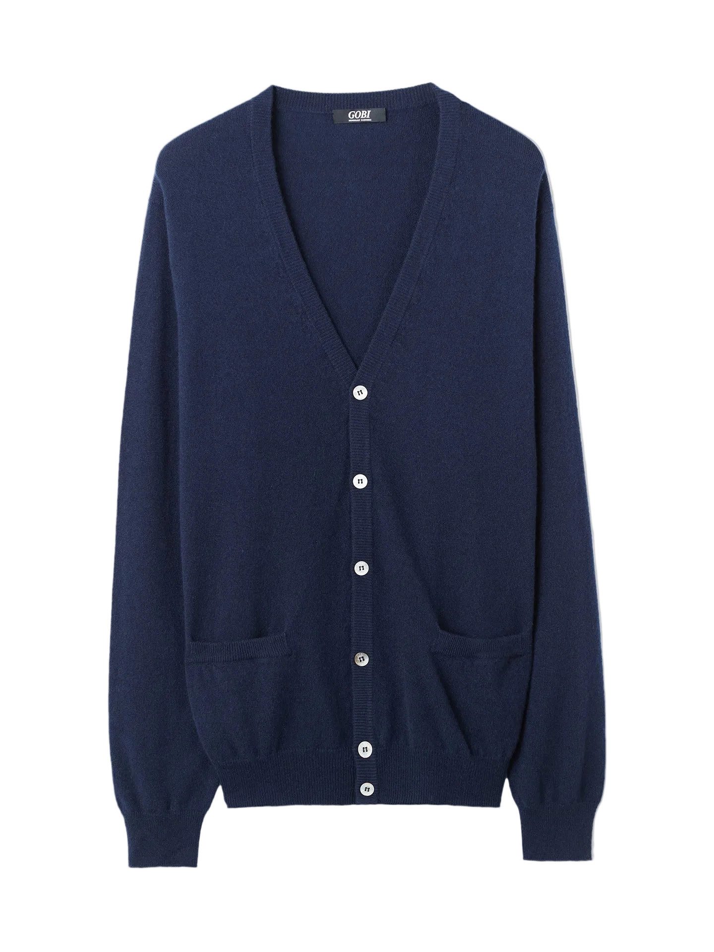 Cardigan V-Ausschnitt Kaschmir Strickjacke mit Knöpfen