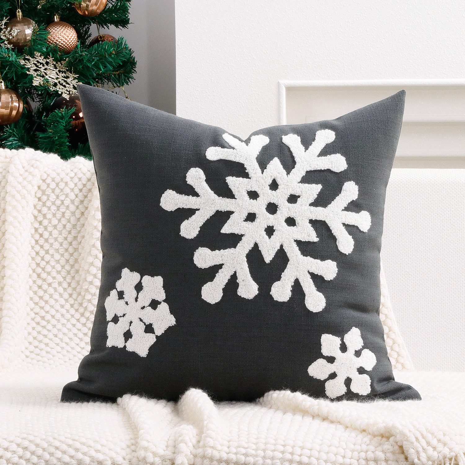 CLTYQ Kissenbezug Kissenbezug Weihnachten 2 Stück, günstig online kaufen