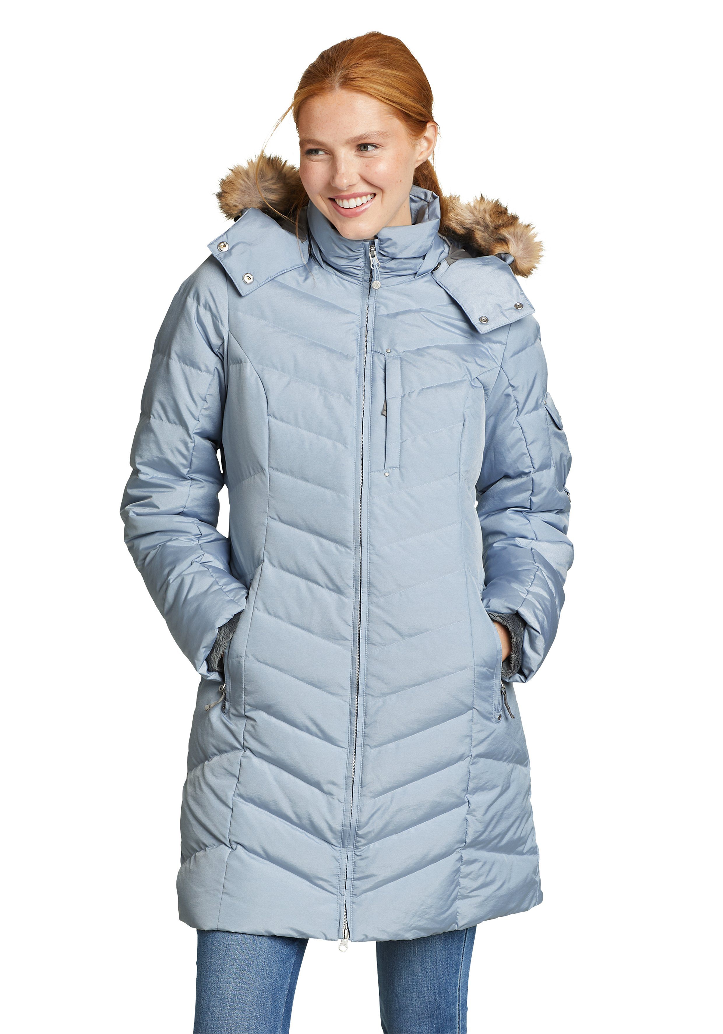 Eddie Bauer Daunenmantel Sun Valley Parka mit Fellimitat