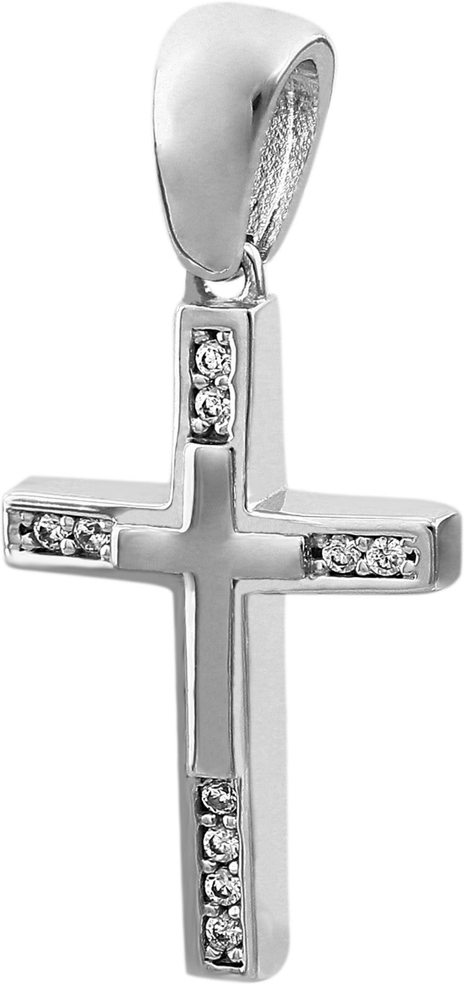 SilberDream Kettenanhänger SilberDream Kreuz Kettenanhänger Zirkonia Damen günstig online kaufen