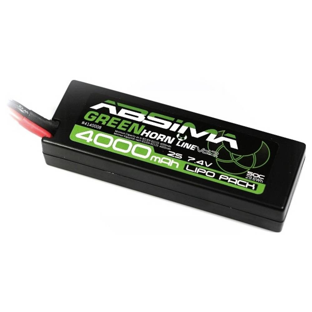 Absima Modellbau-Akkupack (LiPo) 7.4 V 4000 mAh Softcase T-Stecker 4200030 Akku