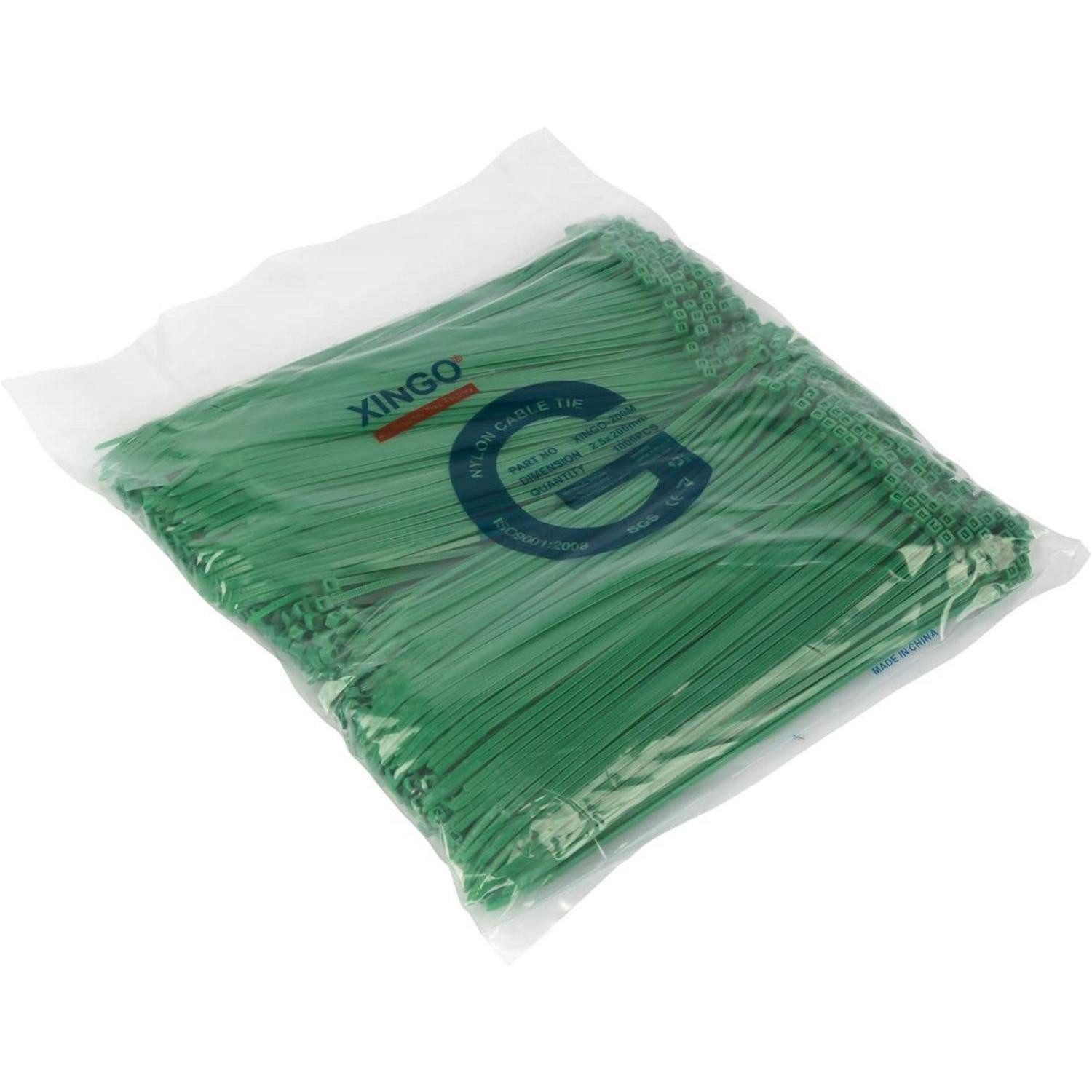 LuxusKollektion Kabelbinder Kabelbinder Nylon Grün 200x2,5mm 1000St.