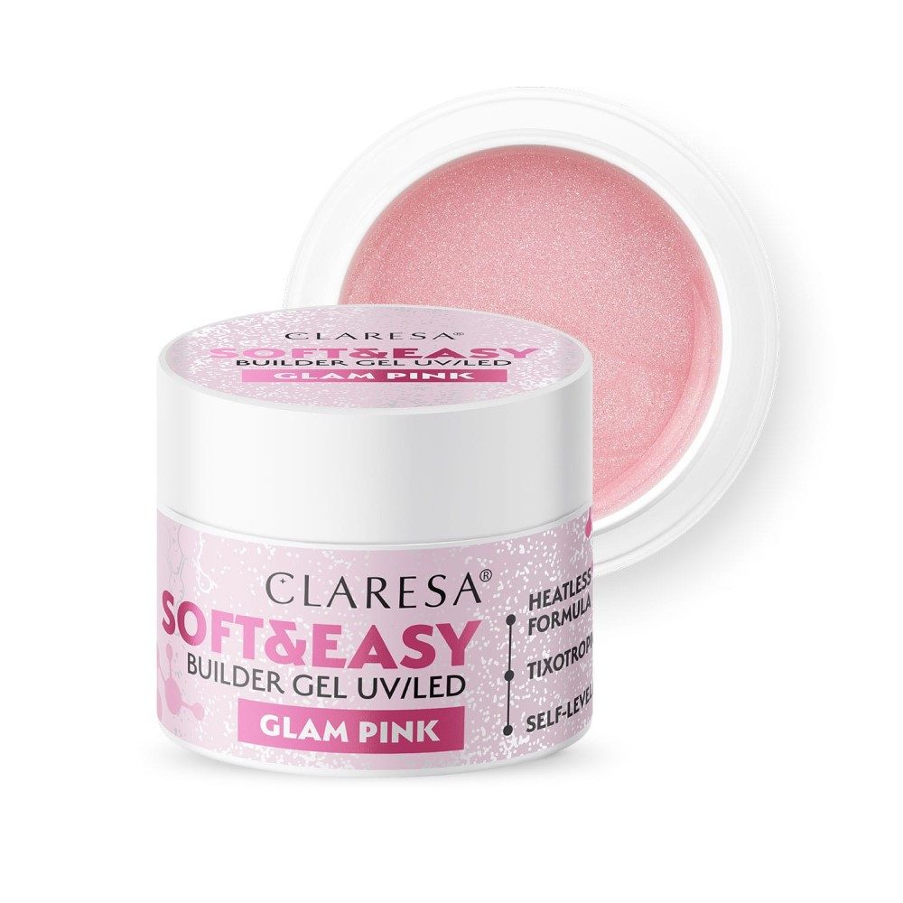 Claresa Gel-Nagellack CLARESA SOFT&EASY BUILDER GEL GLAM PINK 12g