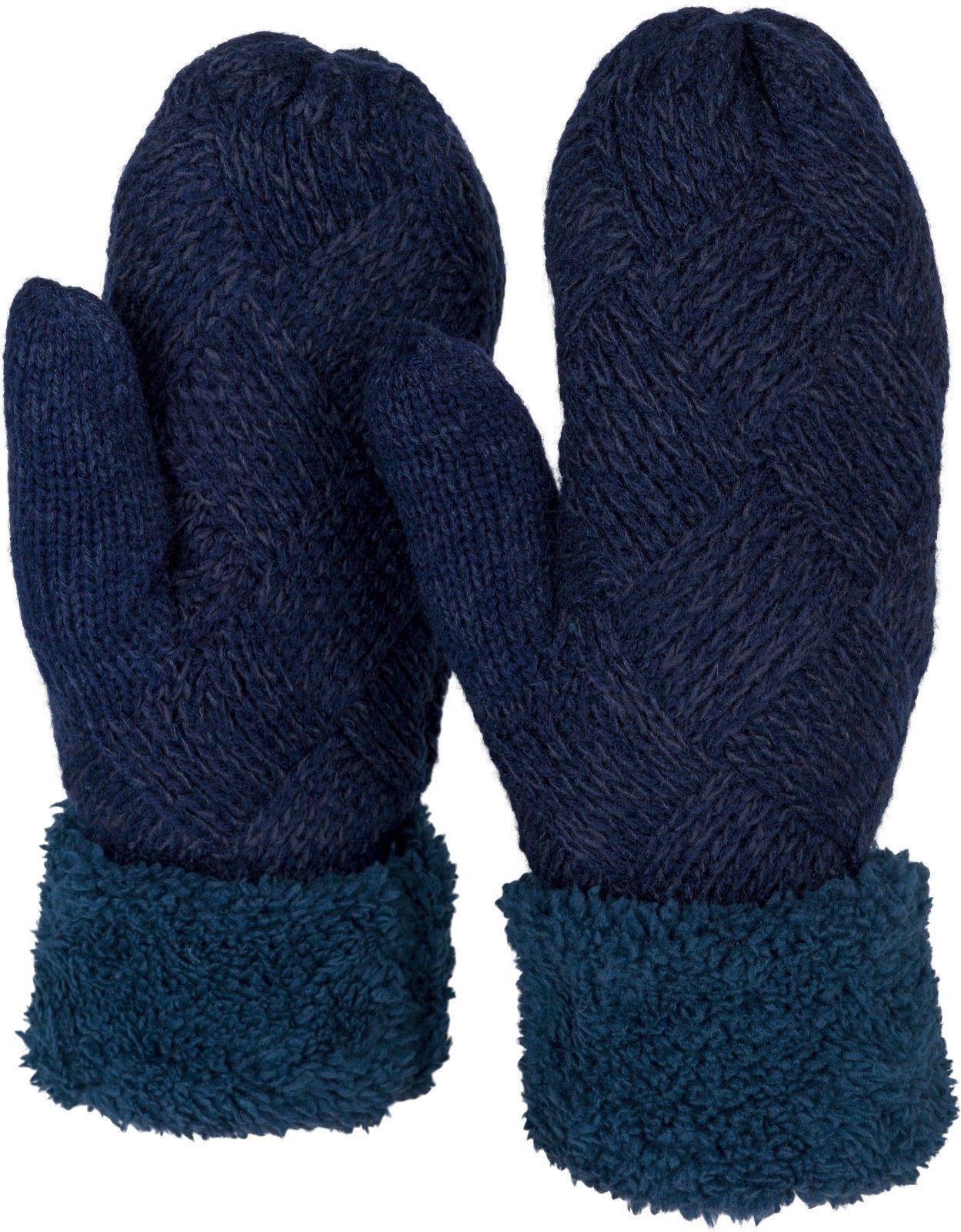 styleBREAKER Fäustlinge Strickhandschuhe Fäustlinge mit Rauten günstig online kaufen