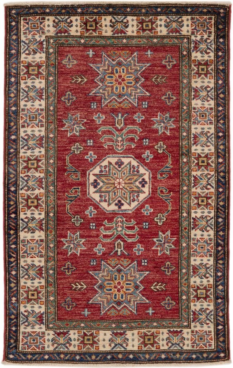 5 Orientteppich Handgeknüpfter Höhe: Kazak 83x127 Nain mm Trading, Orientteppich, rechteckig, Super