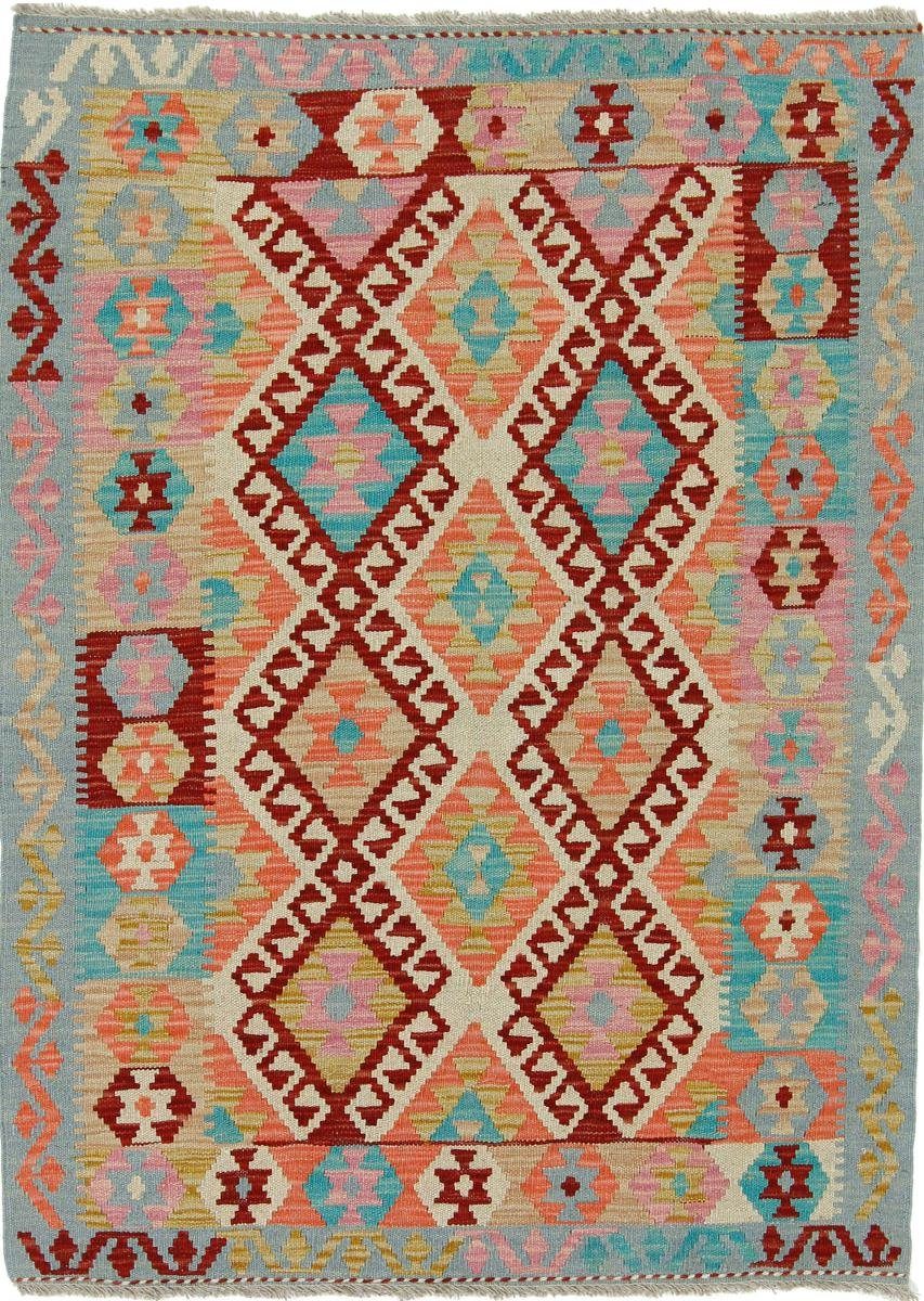 Orientteppich Kelim Afghan Heritage 102x137 Handgewebter Moderner Orientteppich, Nain Trading, rechteckig, Höhe: 3 mm