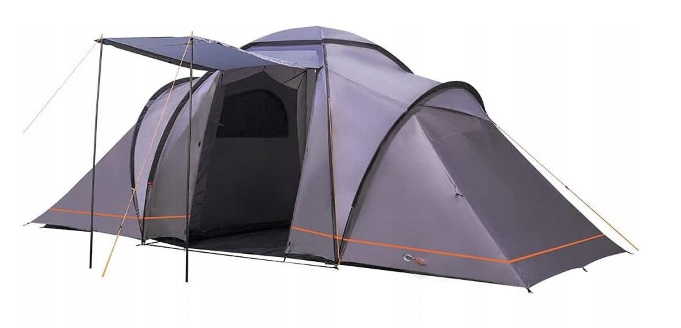 Kuppelzelt Zelt für 6 Personen wasserdicht Familienzelt Camping Beta 6 grau
