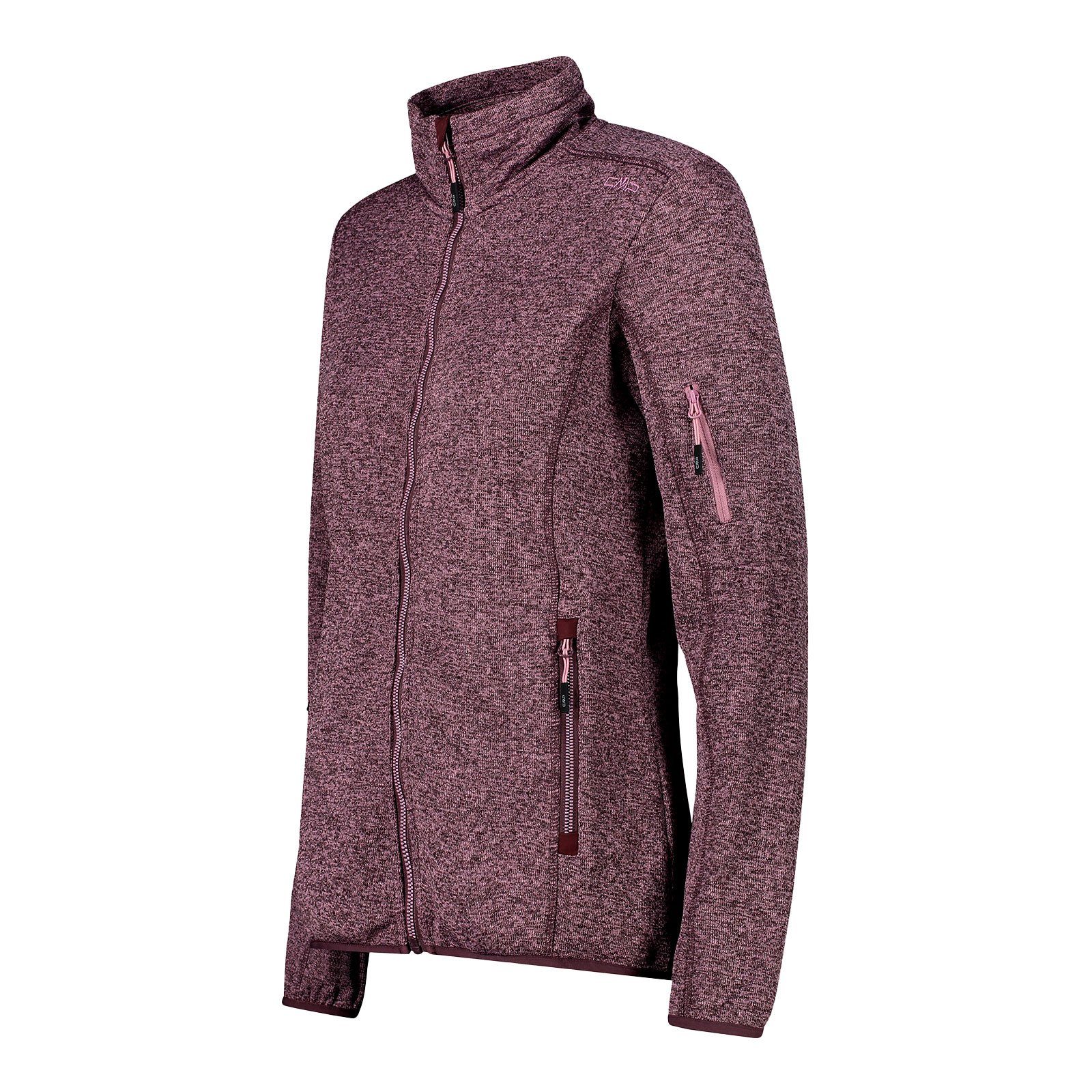 Knit Tech™ Jacket 36CN aus Material CMP CAMPAGNOLO besonders Woman / fard Fleecejacke plum