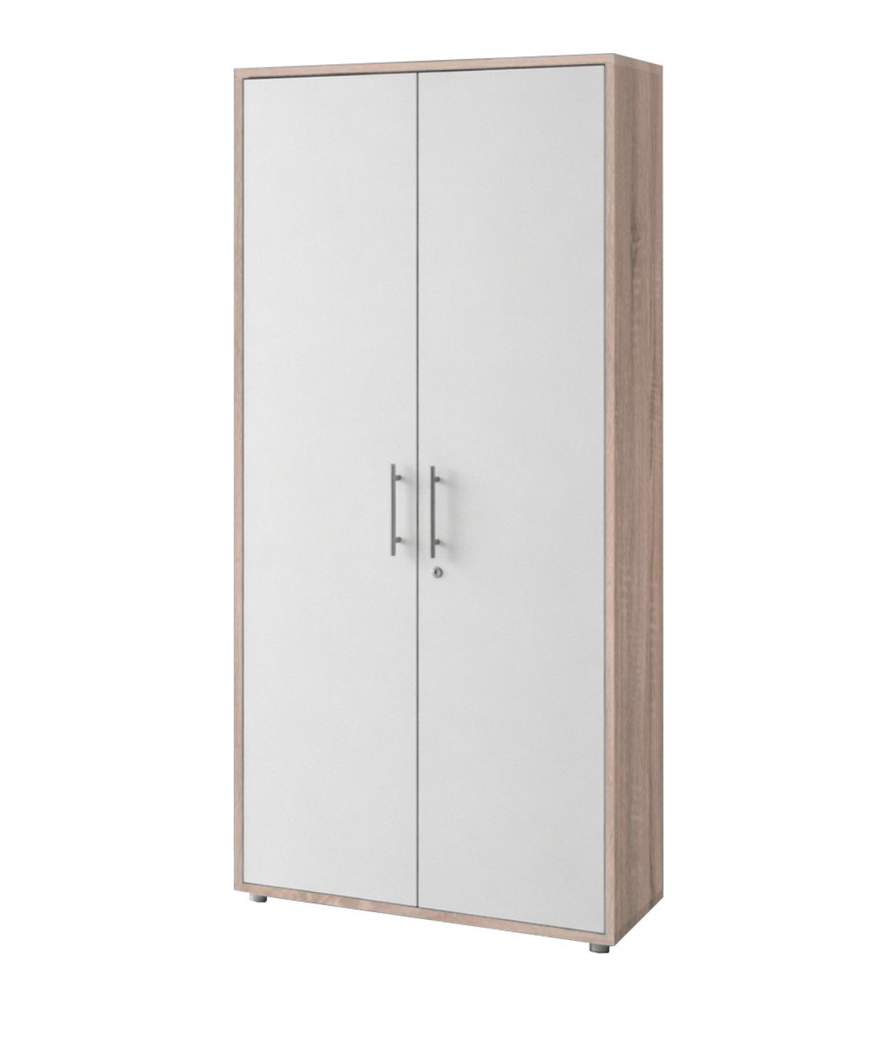 BMG Möbel Aktenschrank Office Edition abschließbar, 5 Ordnerhöhen, Platz für über 45 DIN A4 Ordner