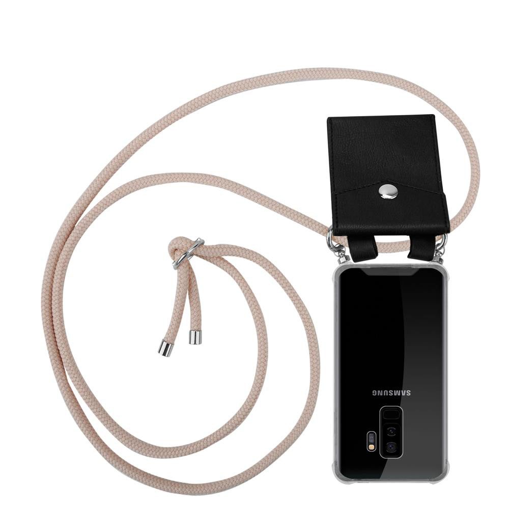 Cadorabo Handyhülle für Samsung Galaxy S9 PLUS Kette Samsung Galaxy S9 PLUS, Flexible TPU Silikon Handy Schutzhülle - Hülle - mit Handykette