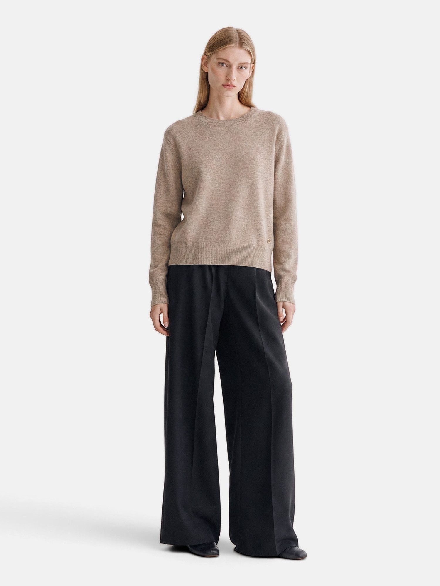 Dine ´n´ Dance Kaschmirpullover Rory aus 100 % Kaschmir, Slim Fit mit Rundhalsausschnitt