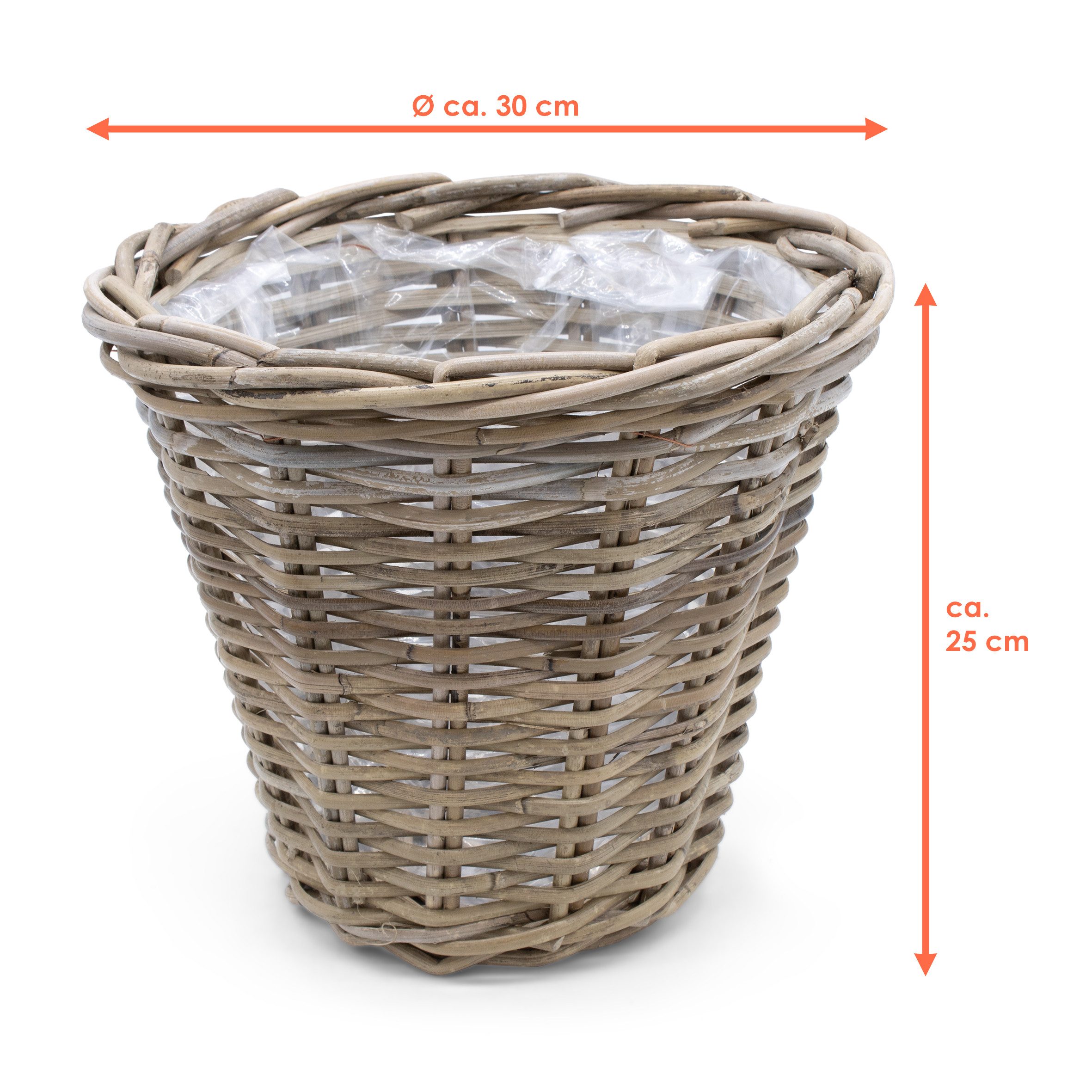 Spetebo Blumentopf Weide Pflanzkorb natur (Stück, günstig online kaufen
