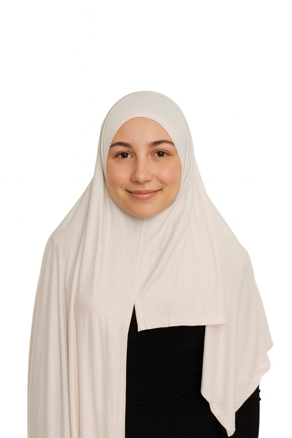 Aymasal Kopftuch Easy Jersey Hijab to-go Kopftuch Schal Lilienweiß Extra lang 180x70, (Einzelstück), Easy Jersey Hijab to-go Kopftuch Schal Extra lang