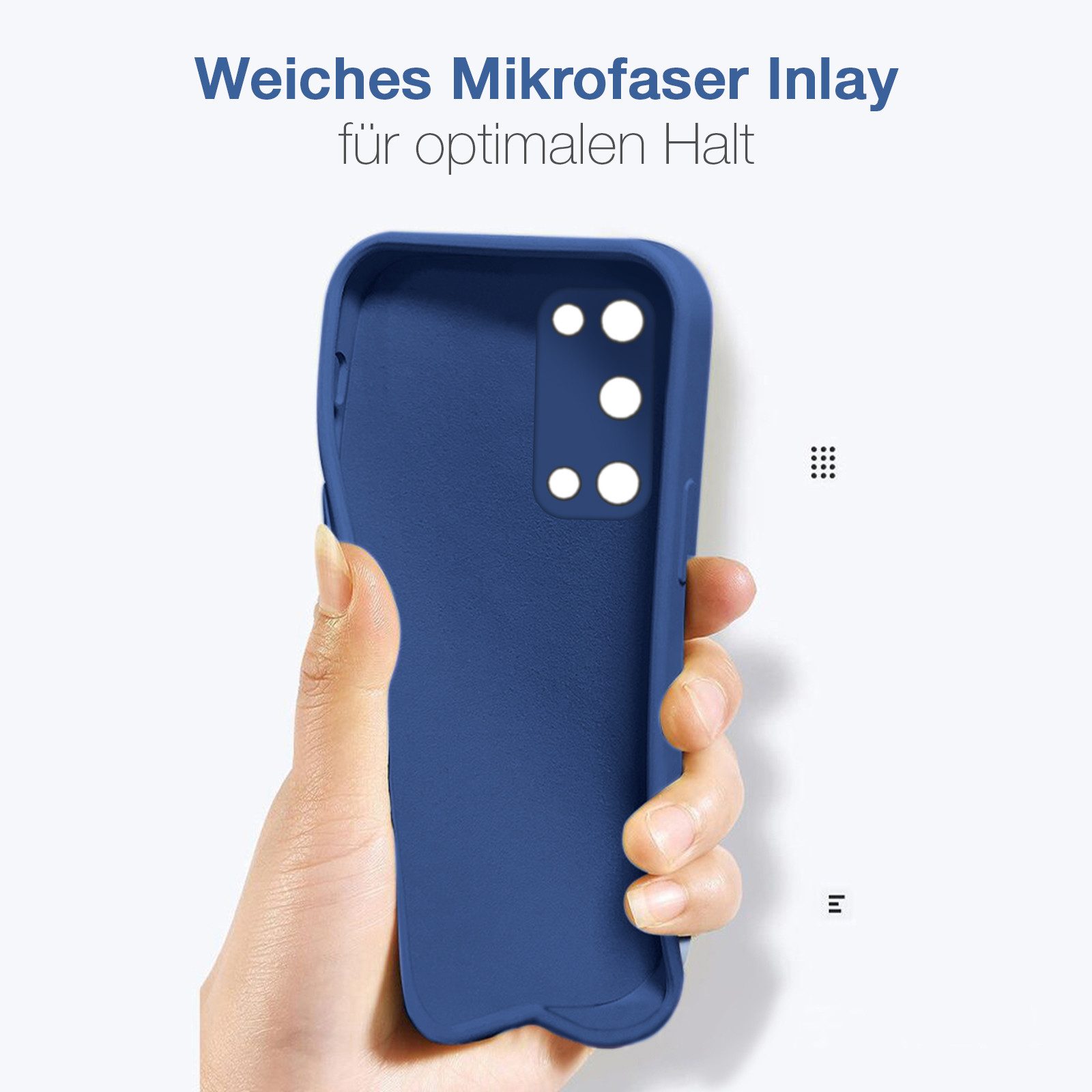 Tec-Expert Handyhülle SoftGrip Cover Hülle für Samsung Galaxy S20, Handy Case Bumper integrierter Kameraschutz flexibel