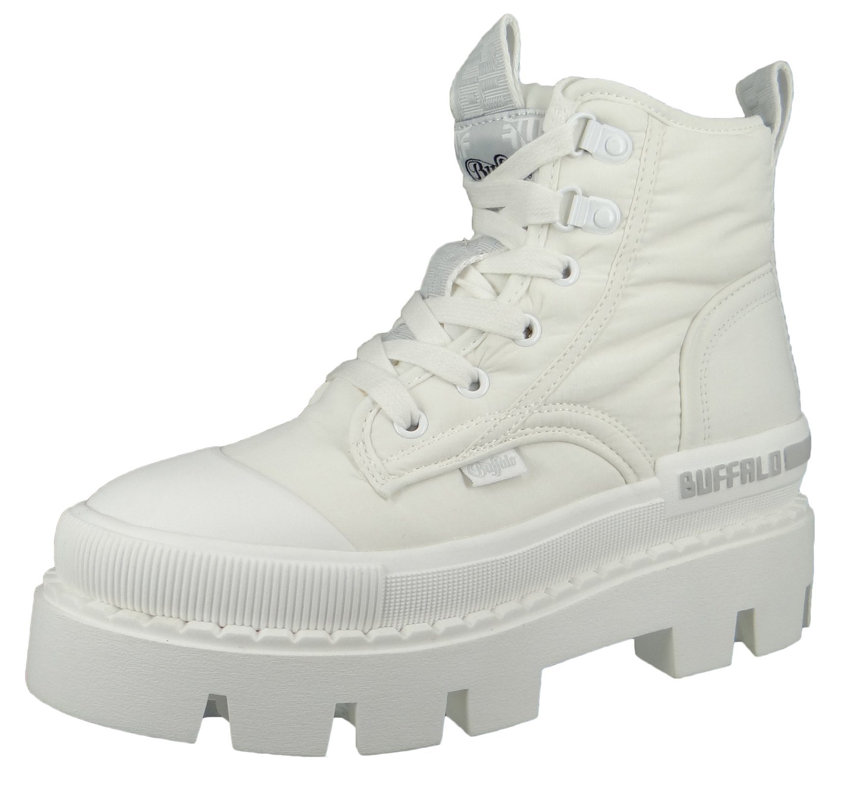Buffalo 1270067 Raven HI Top Vegan White Sneaker
