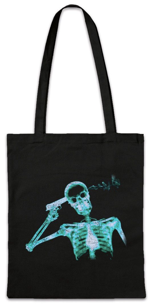 Beuteltasche Headshot Stofftasche Ego Shooter Geek Games Gamer Gaming MMORPG RPG