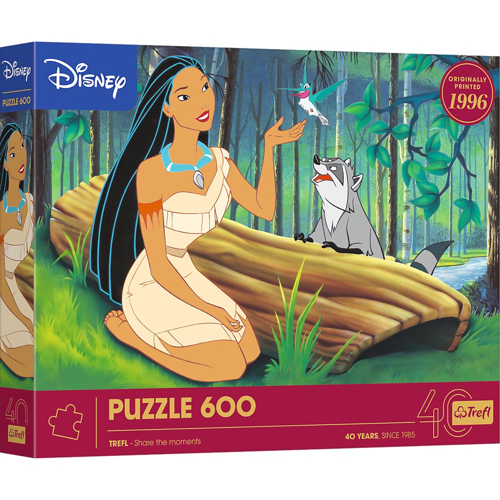 Trefl Puzzle Trefl, Disney Pocahontas, Trefl 40 Jahre, 600 Teile Puzzle, 60 günstig online kaufen