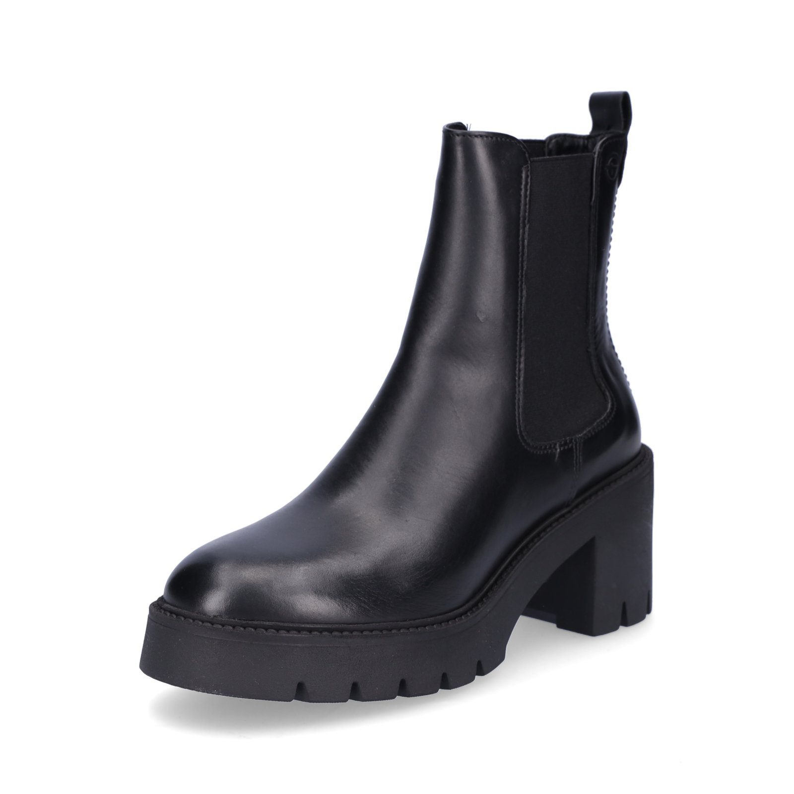 Tamaris Damen Chelsea Stiefelette schwarz Stiefelette