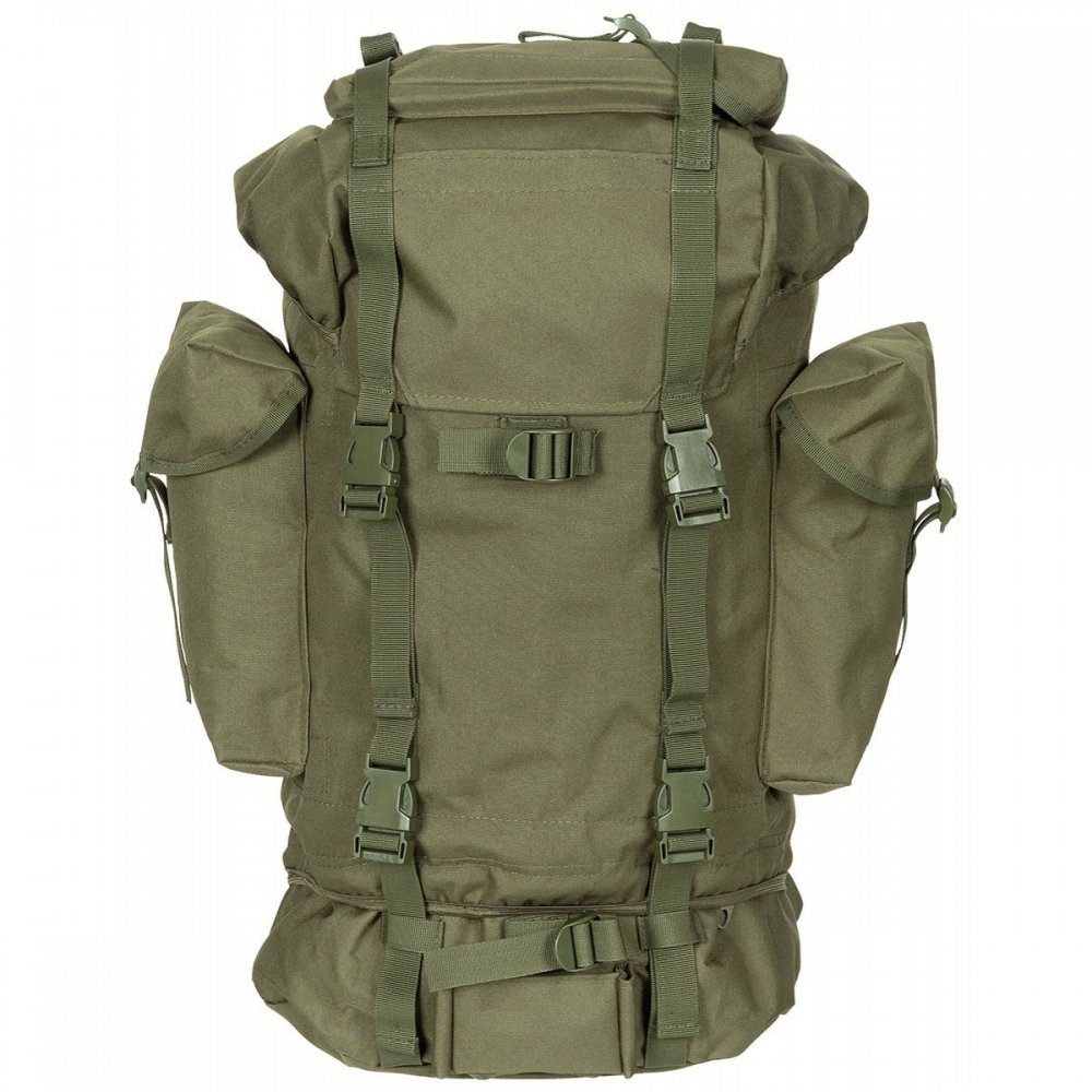 oliv, BW Kampfrucksack, Wanderrucksack Mod. innen Alu-Aussteifung (Packung), MFH groß,