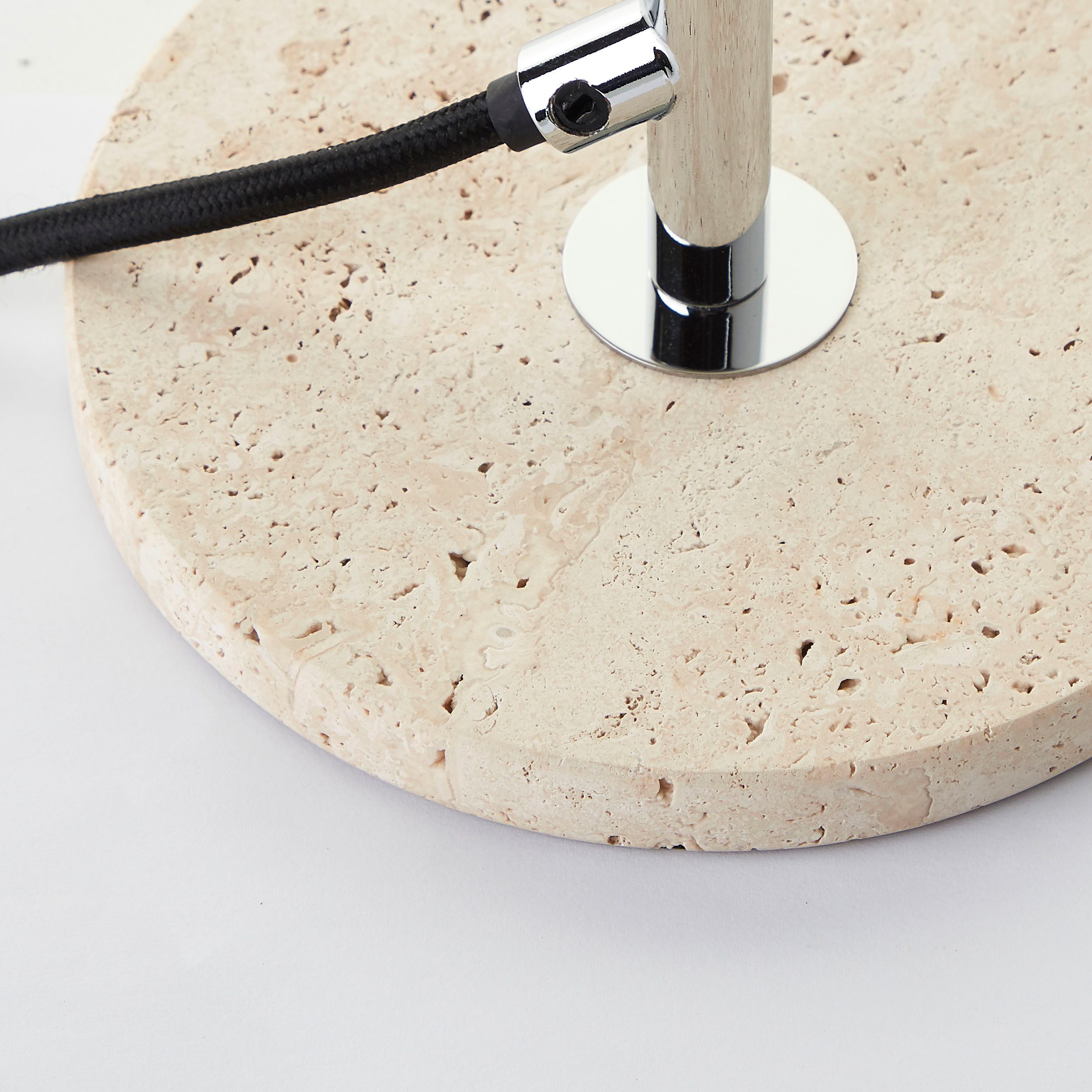 LeGer Home by Lena Gercke Tischleuchte Linnea Pilz Lampe - Travertin Steinf günstig online kaufen