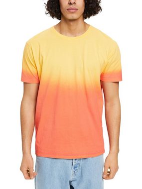 edc by Esprit T-Shirt Zweifarbig blass gefärbtes T-Shirt (1-tlg)