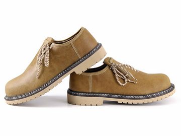 Almbock Trachten Haferlschuhe Nappaleder Schnürschuh (2-tlg) camel