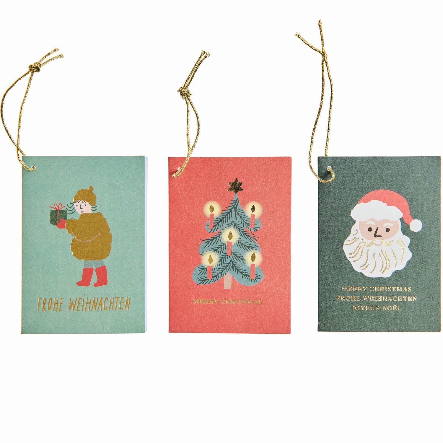 Rico Design Geschenkpapier Kärtchenanhänger Weihnachtsmarkt