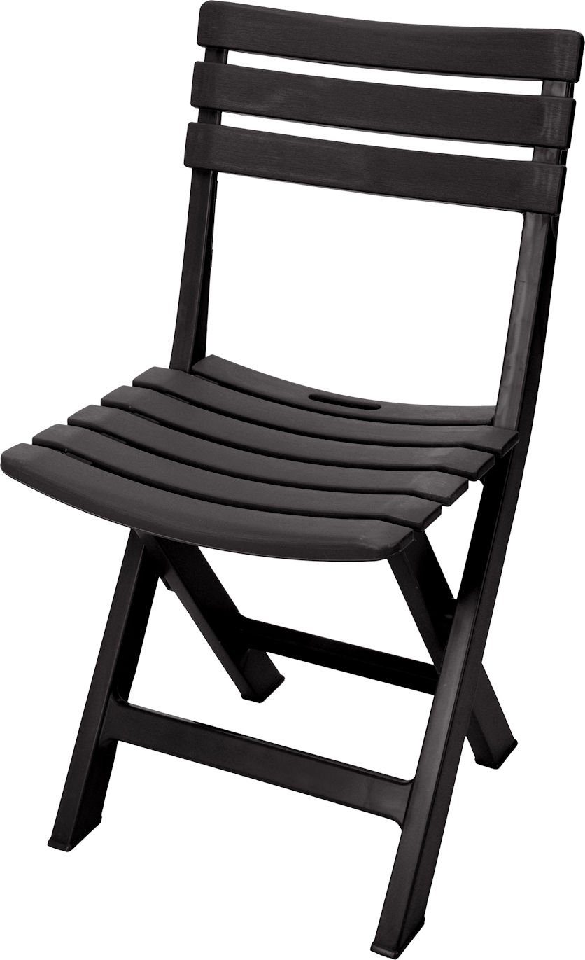 45 Kunststoff - Klappstuhl Spetebo (Einteilig, 1 St), Klapp cm anthrazit x Balkon klappbar Garten Terrasse Stuhl 80 Klappstuhl